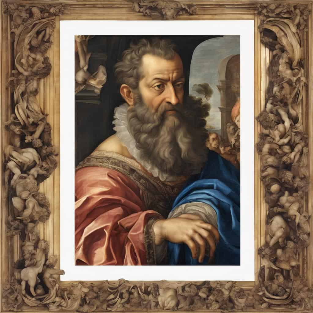 Ανθρώπινο πρόσωπο σε κλασικό πίνακα με καλλιτεχνικές τεχνικές και ανάλυση.